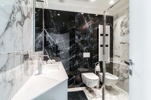 Shower, hair dryer, bidet