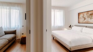 1   室のベッドルーム、アイロン / アイロン台、WiFi、ベッドシーツ
