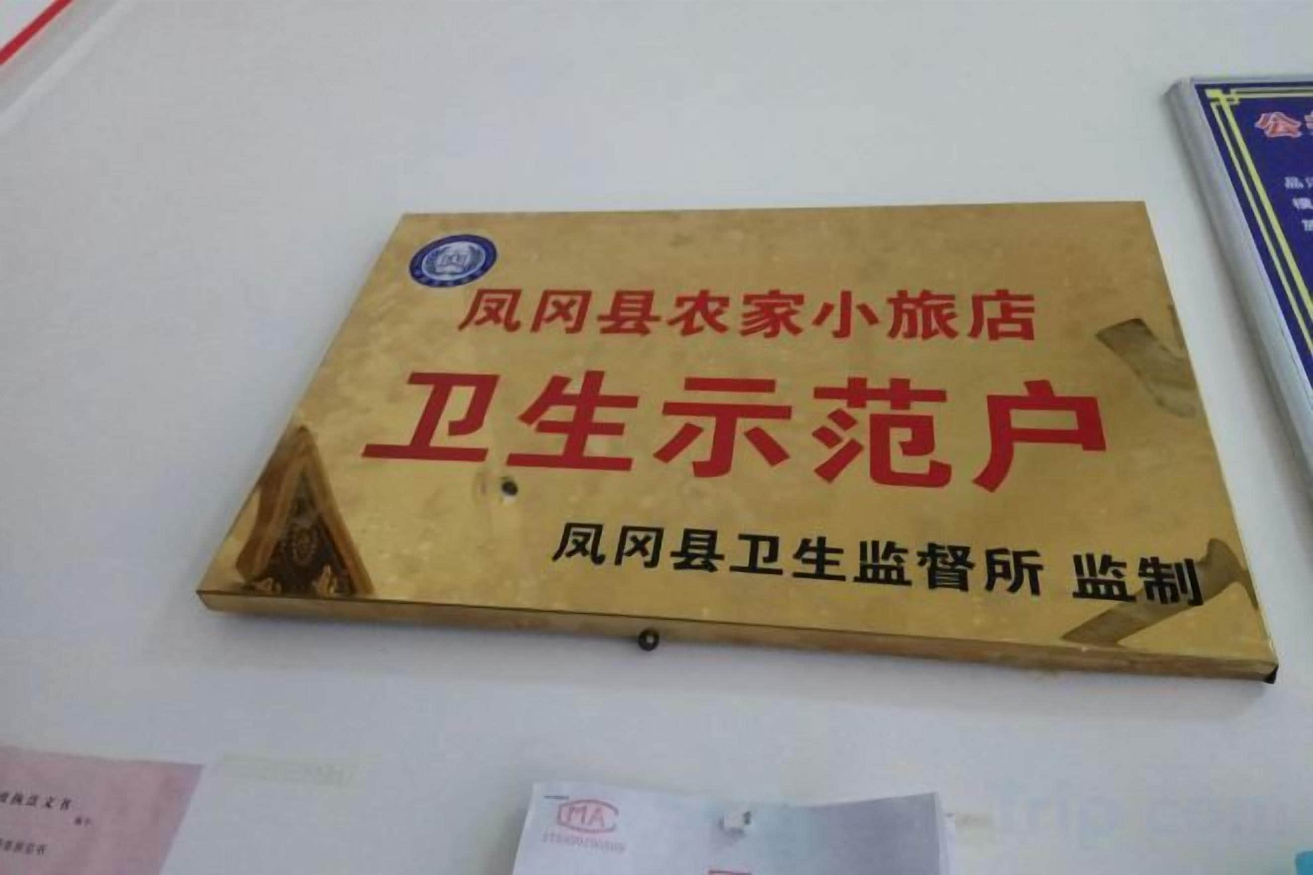 A book titled 'Feng County Sanitation Inspection and Supervision' on a white surface.