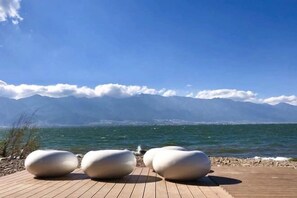 Blick von der Unterkunft