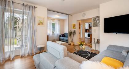 Ferienwohnung 'Gaby Lehmann' mit Privatterrasse, Gemeinschaftsgarten und Wi-Fi