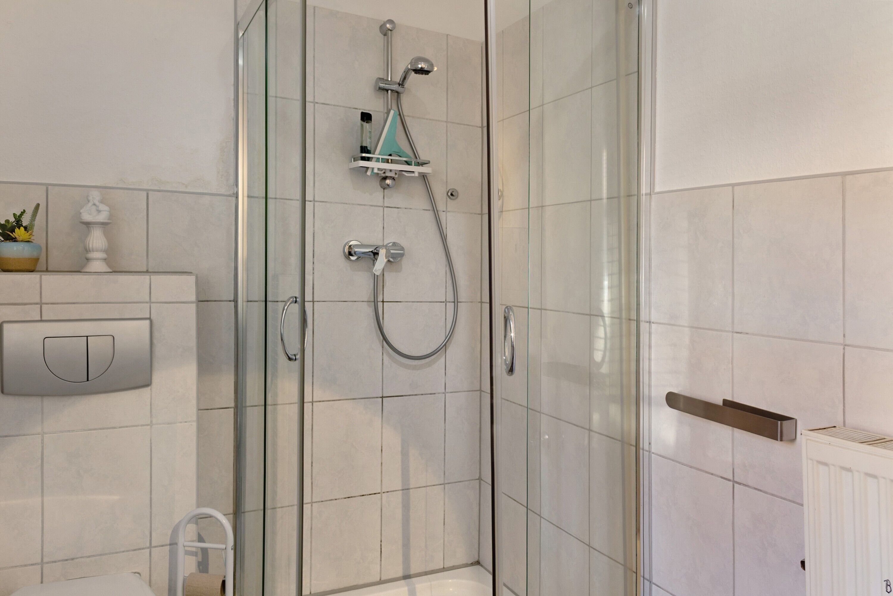 Douche, serviettes fournies