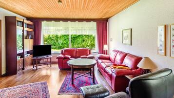 TV, fireplace, DVD player, stereo