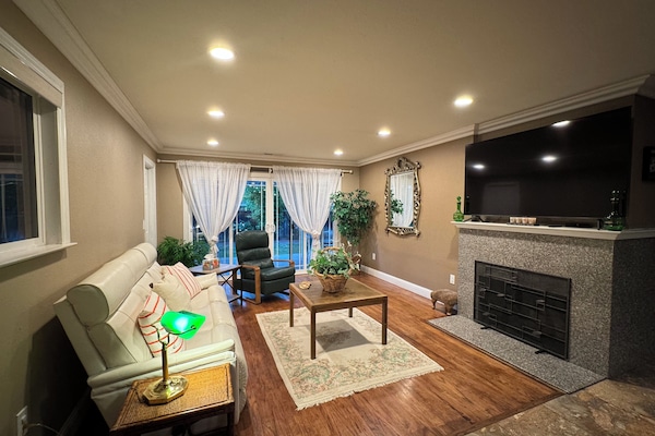 TV connectée, cheminée