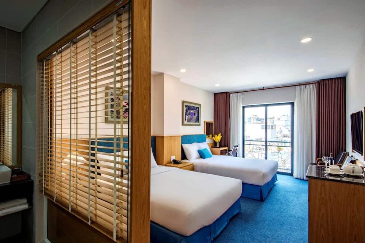 Family Quadruple Room, 2 Double Beds, Balcony, City View