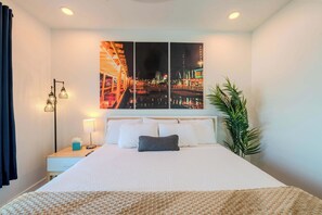 4 bedrooms, iron/ironing board, travel crib, WiFi (free)