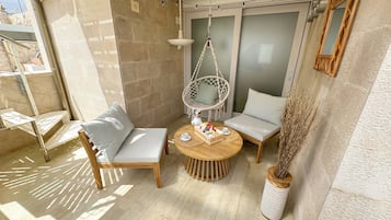 Deluxe-Doppelzimmer, Stadtblick | Balkon