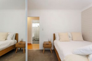 2 bedrooms, iron/ironing board, travel crib, WiFi