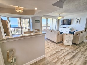 Condo, 2 Bedrooms | Living area | Smart TV - Oceanview Condo In Brighton, 1504 - Full Access 2 Bedroom Condo (Myrtle Beach)