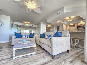 Condo, 2 Bedrooms | Living area - Oceanview Condo In Brighton, 1504 - Full Access 2 Bedroom Condo (Myrtle Beach)