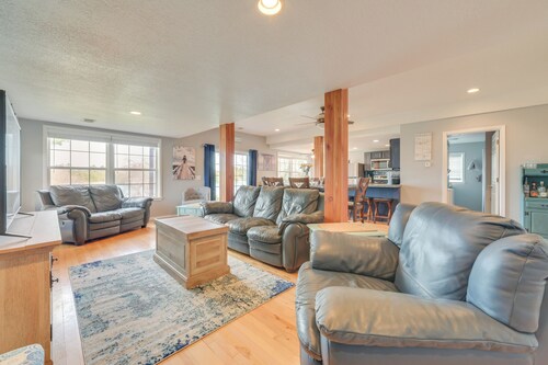 Riverfront Cheboygan Home w/ Dock ~ 4 Mi to Town!