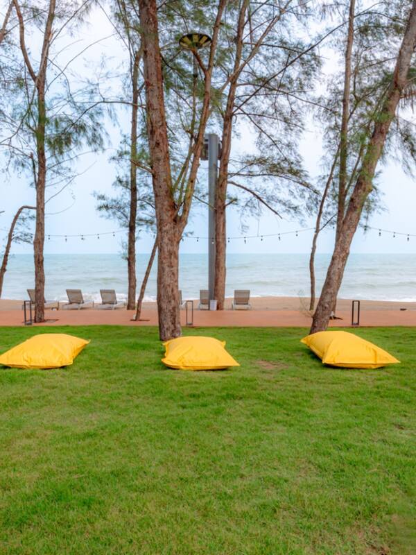 Private beach
