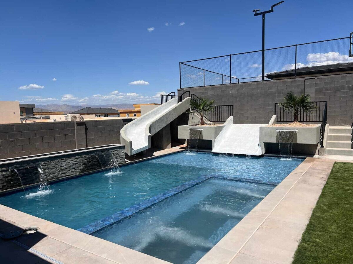 Pool and Trampoline room!