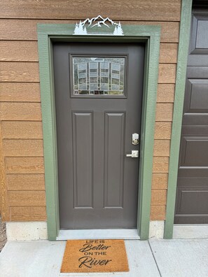 Exterior detail - Bird's-Eye view of the Yellowstone River. (Gardiner)