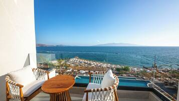 Chambre Double Deluxe, balcon, vue mer | Vue depuis le balcon