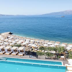 Private beach, beach cabanas, sun-loungers, beach umbrellas