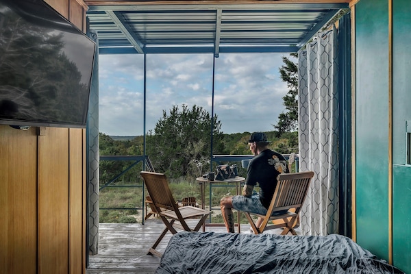 Cabana exclusiva, 1 llit doble, balcó, vistes a la vall | Sala d'estar