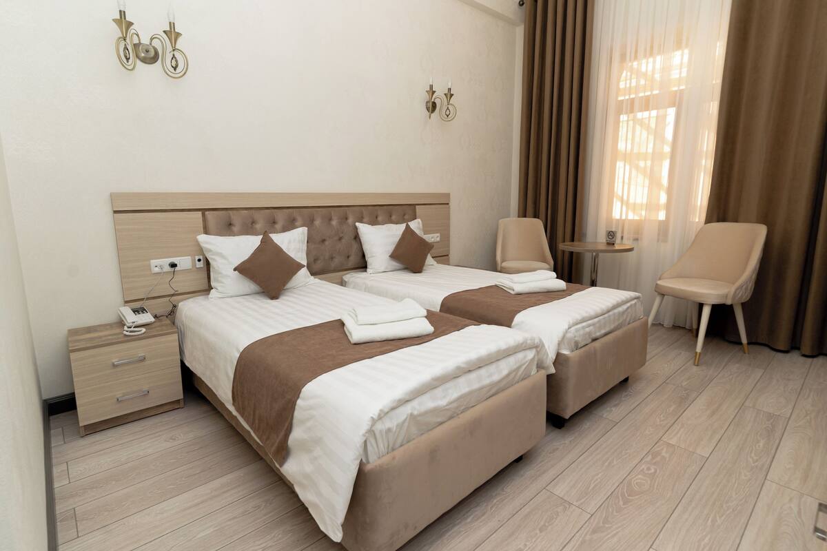 Premium bedding, Select Comfort beds, in-room safe, desk
