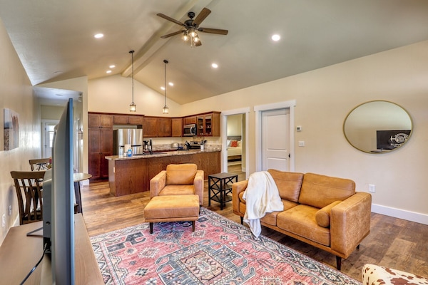 We hope you enjoy the open concept of The Calamity Jane Condominium.