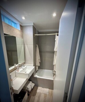Dusche, Whirlpool, Haartrockner, Bidet