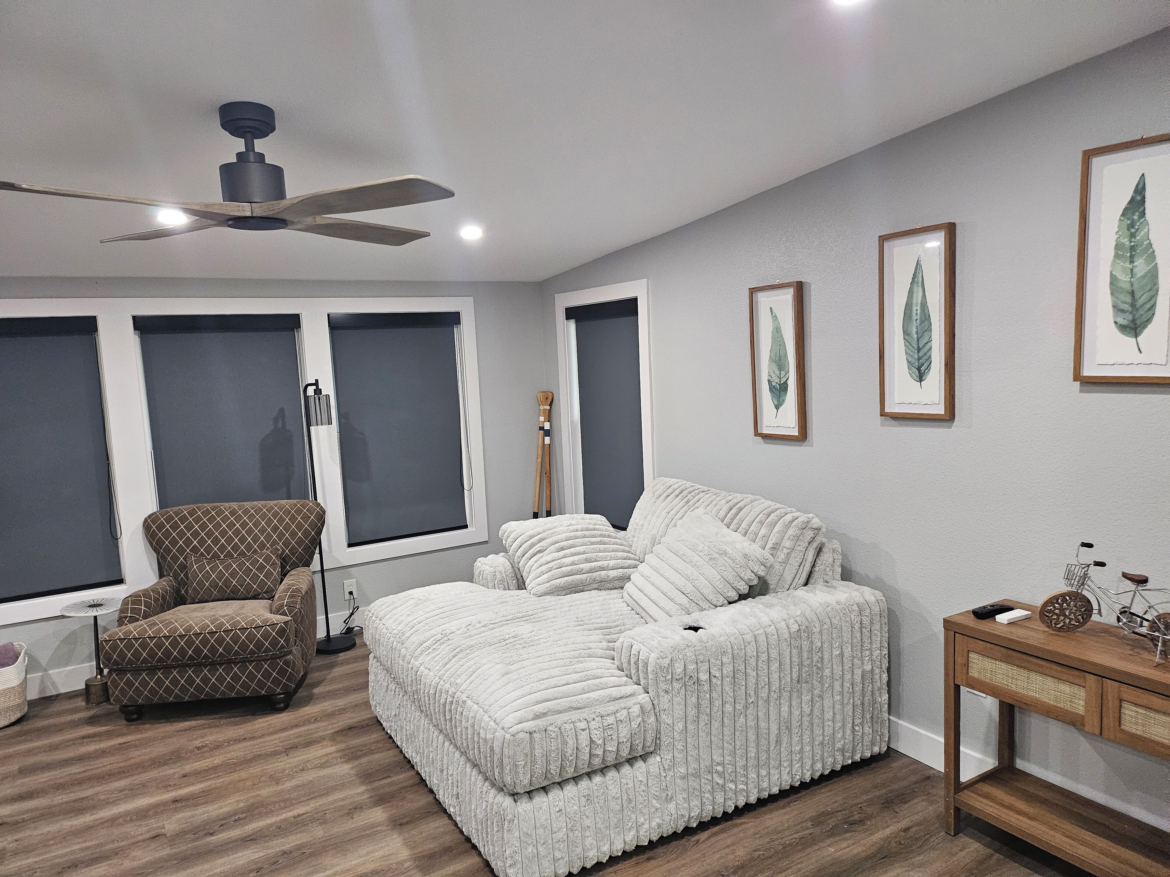 Smart-tv en een open haard