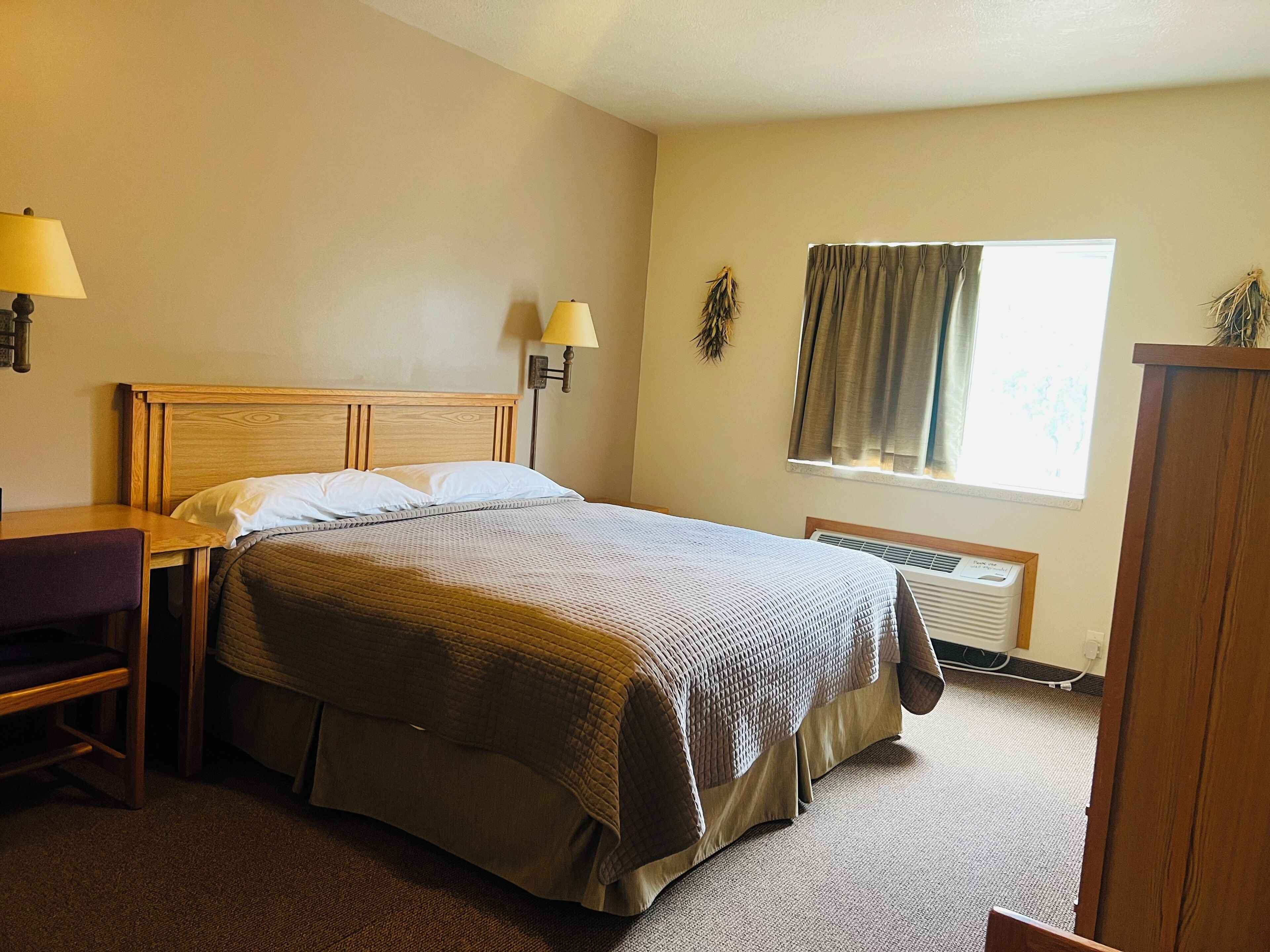 Blackout curtains, iron/ironing board, free WiFi