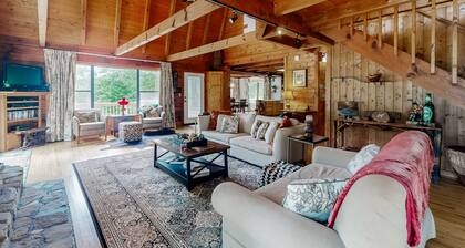 Secluded & spacious lake-view home with huge primary suite & amazing location