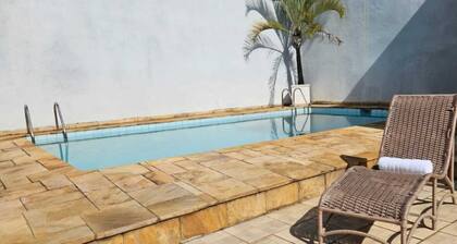 Cozy private suite with reading space, swimming pool and sauna.