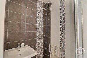 Shower, hair dryer