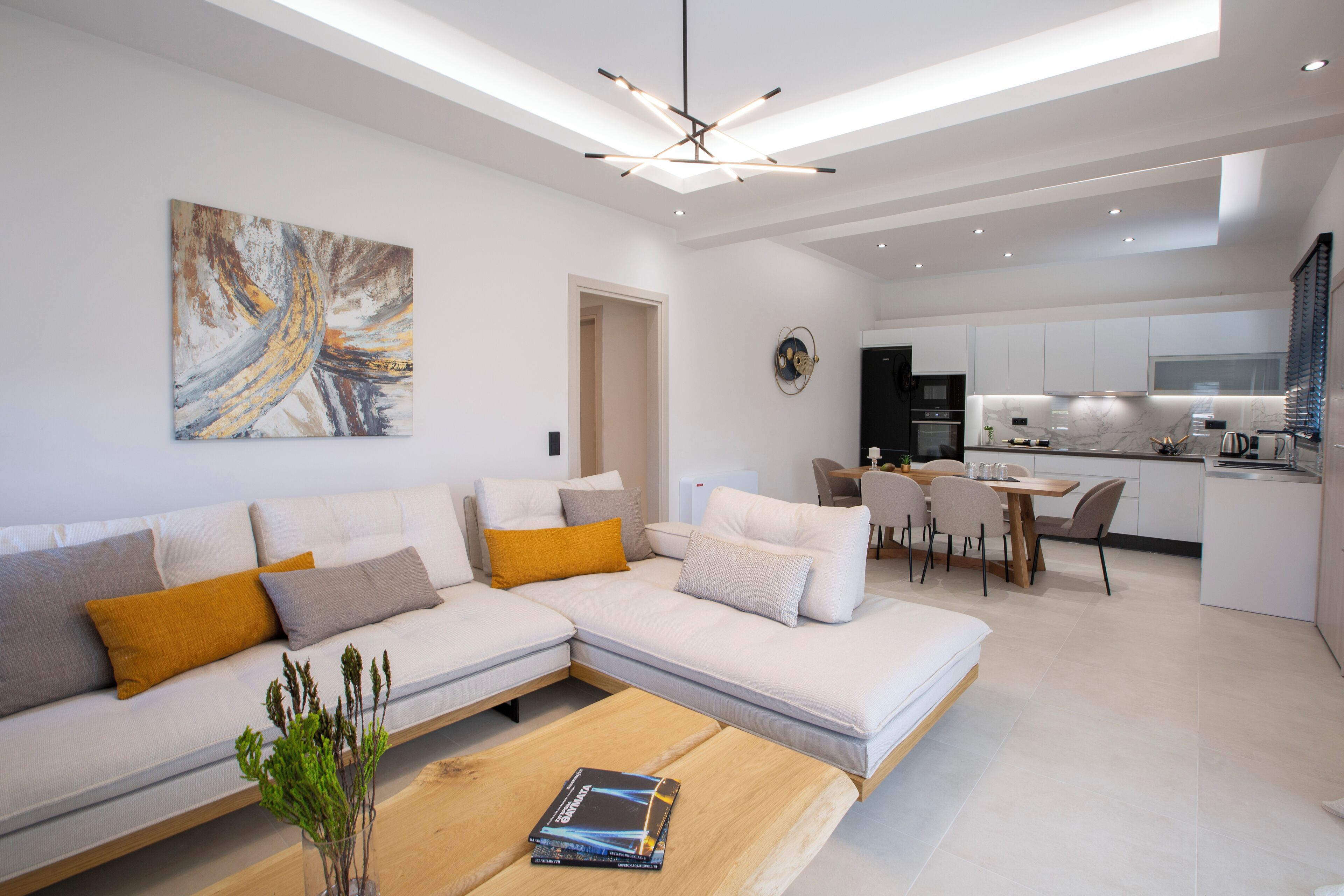 Suite, Private Pool | Living area | 50-inch LED TV with premium channels