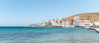 Appartamento 'Vrahos Tinos' con terrazza in comune, Wi-Fi e aria condizionata