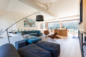 TV, fireplace, table tennis - Villa 'La Vigne Au Cap Ferret' with Sea View, Wi-Fi and Air Conditioning (Lège-Cap-Ferret)