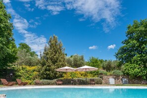 Pool - Farmhouse 'Casa Stella' with Infinity salt water pool shared, Private Terrace and Wi-Fi (Chiusdino)