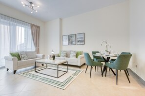 Living room - Luxury Stay at Madison 2bedroom Balcony (Dubai)