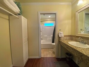 Hair dryer, towels
