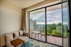 华丽双人房或双床房, 阳台, 海景 | 阳台景观