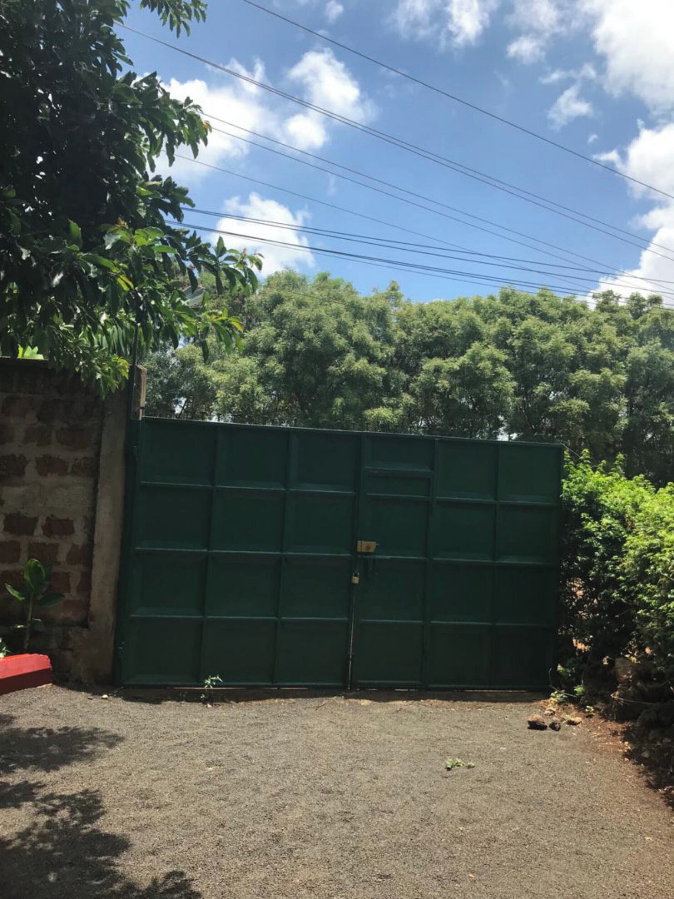 Outdoor banquet area