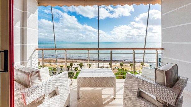 Superior Apartment | Terrace/patio - Vollga Luxury Seafront Suite (Durrës)