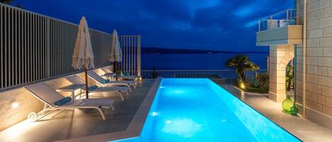 A heated pool