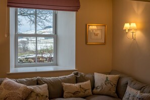 TV, fireplace - Luxury Farmhouse in Mountain Location | Cwmain (Corwen)