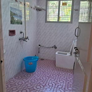 Towels, soap, toilet paper