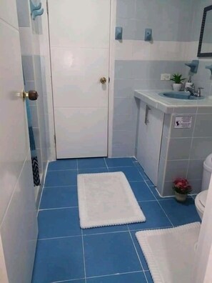 Shower, eco-friendly toiletries, towels, soap - lugar tranquilo acogedor, incluido recogida en aeropuerto y el retorno gratis (San Andrés)