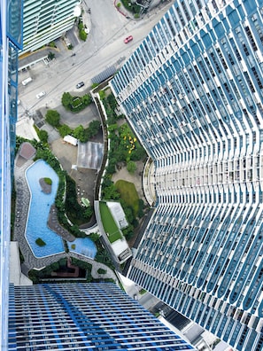 Deluxe-Apartment, Mehrere Betten, Balkon | Ausblick vom Zimmer