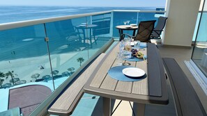 Outdoor dining - Encantame Towers Luxury Resort 2- Bedroom Deluxe Corner Condominium (Puerto Penasco)