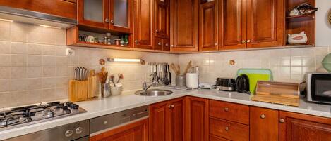 Fridge, stovetop, dishwasher