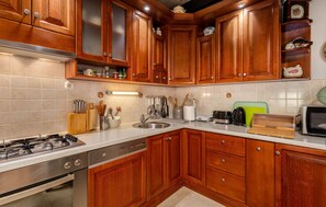 Fridge, stovetop, dishwasher