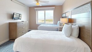 2 habitaciones, tabla de planchar con plancha, wifi y ropa de cama
