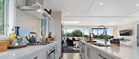 Microwave, oven, stovetop, dishwasher