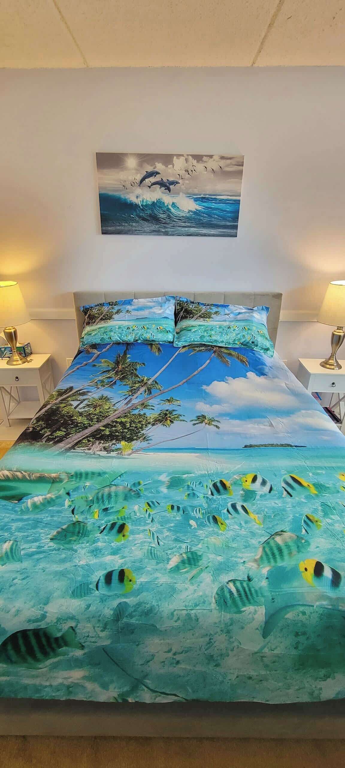 公寓式客房, 多张床, 厨房, 花园景观 (Surfside I #303) | 2 多间卧室、特色装修、特色家居