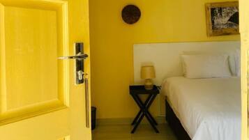 Basic Double Room, Pool View | Egyptian cotton sheets, premium bedding, down comforters